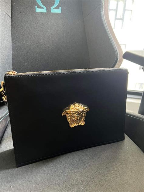 versus versace clutch bag|Versace medusa clutch bag.